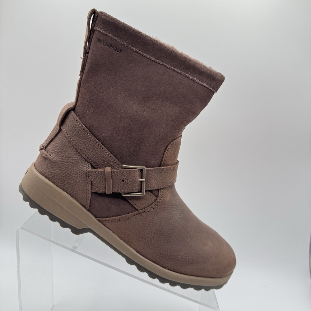 Sperry Top Sider Maritime Step In Brown Leather Moto Boots 8
